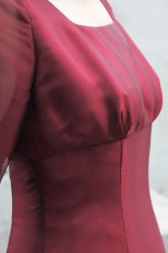画像7: 【音楽の女神】演奏姿を最高に美しく魅せる袖裾広がりのフレアーロングドレス (7)