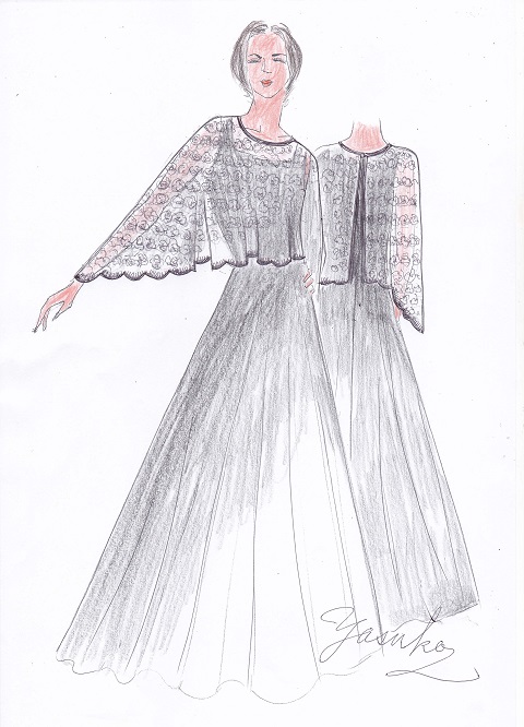 ケープデッサン画